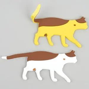 고품질 고양이 냉장고 자석 메모판 스티커 냉장고자석 메모판자석 명함자석 고양이모양자석 WFHX6CH