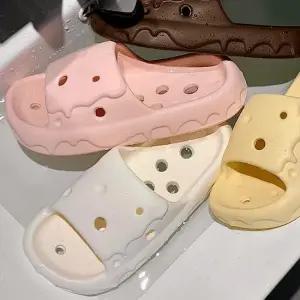 말랑푹신 유수 욕실화 EVA 슬리퍼 가벼운 화장실 신발 4color