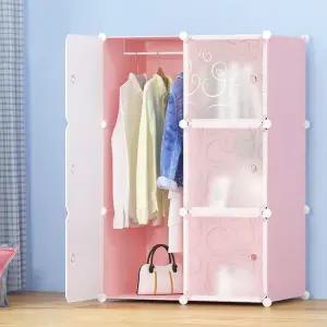 DIY 핑크하우스 선반옷장 DIY 의류 수납장 진열장 의류수납장