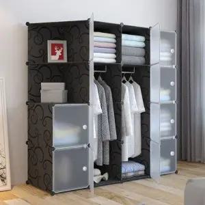 DIY 복합 선반 수납장 147x147cm) 조립옷장 조립식옷장 옷장행거