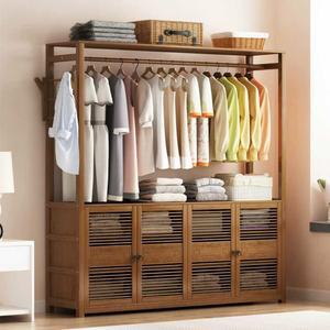 01 가방걸이 수납장 원목시스템행거 서랍 서랍장 옷걸이행거 그릴 스탠드 거울 우드 A타입