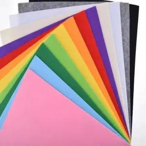 펠트지 40개 컬러풀 펠트 원단 시트 정사각형 1mm 두께 바느질 수공예 핸드메이드 재봉 공예