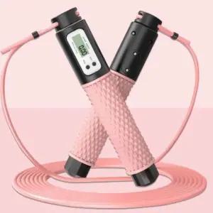 실리콘 손잡이 스마트 줄넘기 중량추 디지털줄넘기