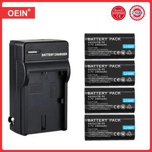 Klic-8000 DB-50 Klic 8000 배터리, KODAK Z612 Z712 Z812 IS Z1085 Zx1 디지털 카메라용, 4 개