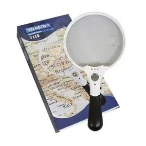 확대 렌즈 3LED 후레시 돋보기 확대경 관찰 독서 돋보기확대경 돗보기