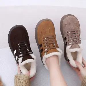 겨울 퍼안감 스니커즈 여성 방한 운동화 털신
