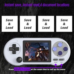 DATA FROG SF2000 3인치 핸드헬드 게임 콘솔 플레이어 미니 휴대용 내장 레트로 지원 AV 출력