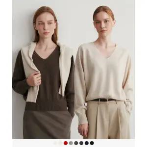 수아레 SUARE WOMEN 보라끌레르X수아레 우먼 캐시미어 100 홀가먼트 브이넥 니트 - 8 COLOR