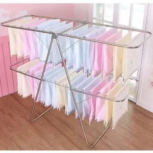 Y형 2단 스테인리스 빨래건조대