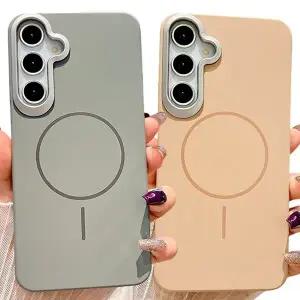 [수나르]갤럭시A34 5G A346 하드 맥세이프 메탈 카메라 프레임 매트 핸드폰 케이스