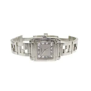 [펜디] 사각 프레임 시계 실버 6000L