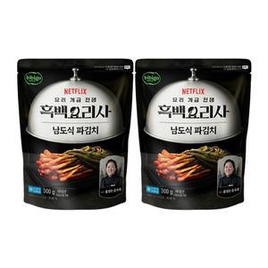 CJ 비비고 흑백요리사 남도식 파김치 300g, 2개
