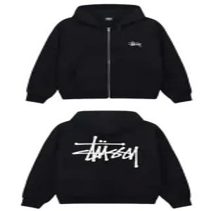 스투시 베이직 기모 후드 집업