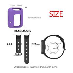 Redmi Watch 2 Lite 용 실리콘 시계 밴드 스트랩 SmartWatch 밴드 손목 밴드 Redmi Watch 2 보호 케이스 보