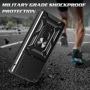 POCO M7 Pro 5G 케이스 아머 충격 방지 마그네틱 링 스탠드 홀더 커버 (샤오미 POCO M7 Pro M7Pro 5G 코크