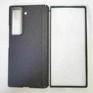 삼성 갤럭시 Z 폴드 SE 스페셜 6 슬림 W25 매트 마그네틱 가죽 플립 힌지 커버용  아라미드 탄소 섬유 맥세