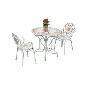 야외 실외 커피 티테이블 엔틱 세트 베란다