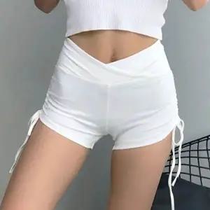 여성 4컬러 필라테스 요가 옆셔링 스포츠 숏팬츠-WFI8ZXH