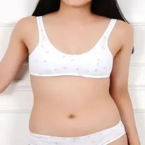 스포츠 브라 주니어 여아용 편안한 베어패턴 운동 1단계 WFJGENN