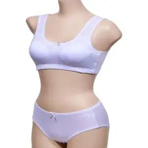 주니어 스포츠브라 팬티 심플한 스타일 1단계 편안한 AA컵 속옷 WFJGKVR