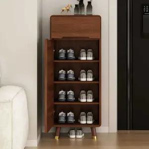 좁은 현관 장 수납장 캐비닛 우드 초슬림