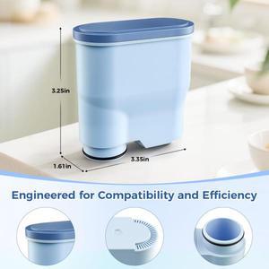 필립스 커피 머신과 호환되는 아쿠아클린 필터 EP1220/2230/3241, 시리즈 1200/2200/3200/5400용 CA6903