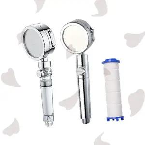 녹물 제거 필터 내장 각도 조절 수압 상승 샤워 헤드 욕실 샤워기 교체 부품 필터