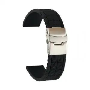 블랙 스테인리스 시계 메탈 밴드 손목 띠-WFIK768