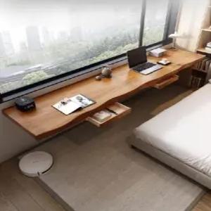 소나무 사이드테이블 책상 벽걸이 테이블 상판 원목 선반 다리없는