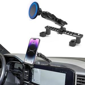 2022년 2023 2024년형 쉐보레 실버라도 & GMC 시에라 폰 마운트, 2022+ 1500 /2500 / 3500 매그세이프 홀더, 13.4인치 터치스크린만 장착 가능, 2025 악세사리