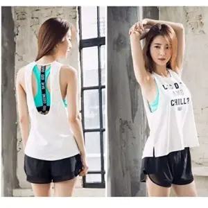 여자 운동복 민소매 요가복 나시 머신 트레이닝복-WFINM60