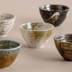 일본 밥 그릇 수제 거친 도자기 가정용 크리 에이 티브 스타일 세라믹 칼 U9U0H7