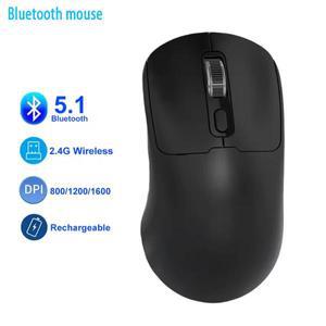블루투스 5.4 마우스 무선 듀얼 모드 무소음 충전식 게이밍 PC 컴퓨터 노트북 맥북용
