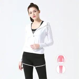 [아웃도어스/베이직 엘르]여성인 후드집업 래쉬가드 상하세트 BEL-S235H+BEL-S256K