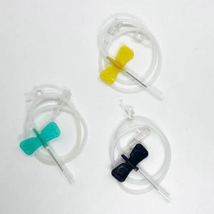 100PCS 수의학 나비 모양의 혈액 수집 바늘, 고양이, 개 및 애완 동물에게 적합한 날개 달린