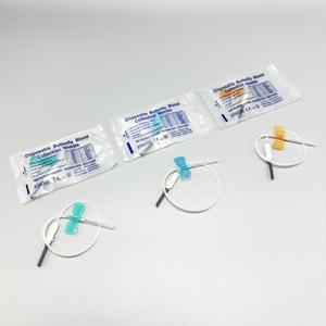 100개/묶음 일회용 나비형 채혈 바늘 이중 날개형 애완동물 관리실 고양이 개 동물용