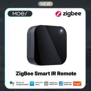 MOES Tuya ZigBee 스마트 IR 리모컨 홈용 범용 적외선 Alexa Google Home과 함께 작동합니다.