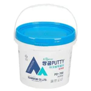 외부 700 퍼티 PD 페인트시공 아크릴릭필러 건축용 타일크랙보수 외부용 퍼티작업 벽보수용퍼티 5kg