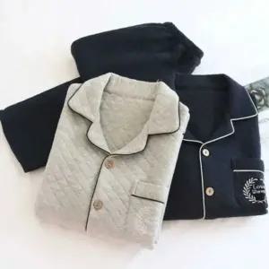 남자세트수면잠옷잠옷누빔무지