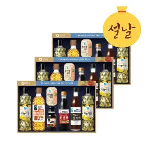 설날 청정원 행복1호 3개 (쇼핑백포함) 명절선물세트