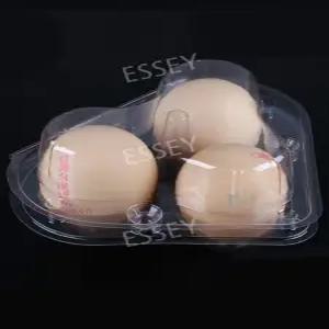 하트 투명 계란 100개 케이스 플라스틱박스 포장용 3구