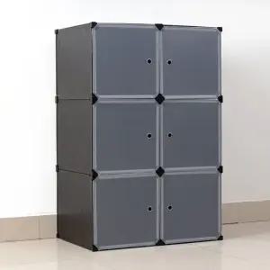 DIY 복합 선반 수납장 4칸 70x105cm 조립식 옷장 조립식옷장 옷장행거 진열장 의류수납장