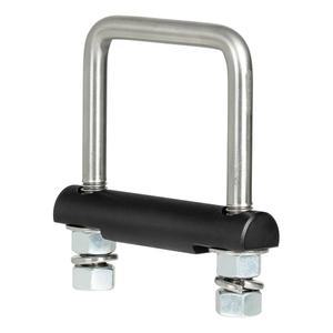 2인치 리시버, 중공 또는 솔리드 섕크, 스테인리스 스틸용 CURT 안티 래틀 히치 클램프 기 - 45367