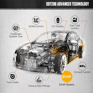 AUTOOL SDT206 업그레이드 된 자동차 연기 누출 감지기 배기 측정기 기계 탐지기 파이프 시스템의 진단,