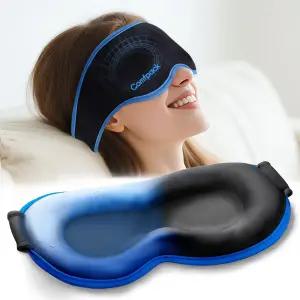 컴팩 3D 젤 쿨링 마스크 를 위한 무압력 콜드 다크서클 안구 건조증 편두통 및 두통을 핫 앤 컴프레션 스