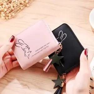 지퍼 학생 지갑 카드지갑 토끼지퍼 토끼 학생 직장인 동전수납 토끼지퍼 버스카드