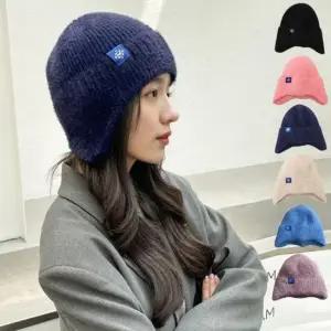 6컬러 캐주얼 겨울 런닝 등산 따뜻한 귀달이 비니모자 귀덮개비니 귀덮개모자 패션모자