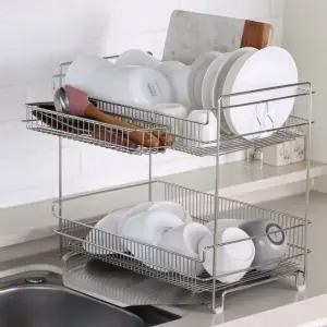 리빙제이 올 스텐 304 식기건조대 2단 (특대형)