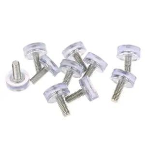 투명 철 플라스틱 가구 테이블 의자 다리 발 조절 가능 레벨러 글라이드 슬라이드 패드 M6 M8 나사 미끄럼