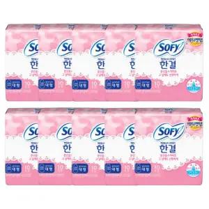 쏘피 소피 한결 생리대 바디피트 대형 10P x 10팩